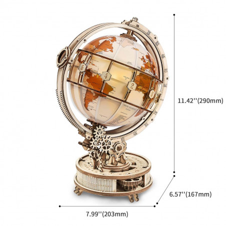 ROKR Luminous Globe ST003 3D Wooden Model