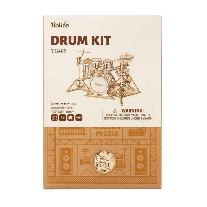 Rolife Drum kit TG409 3D Wooden Puzzle