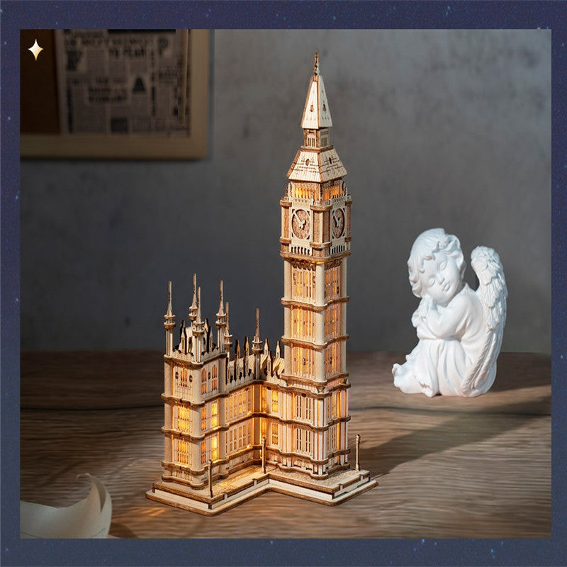 Rolife Big Ben With Lights TG507 Architecture 3D Wooden Puzzle