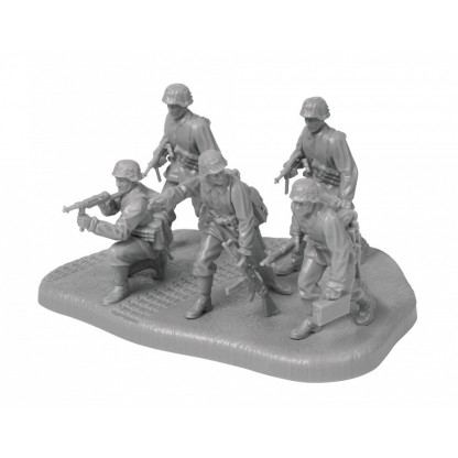 German 80mm Mortar with Crew (Winter Uniform) 1/72 2