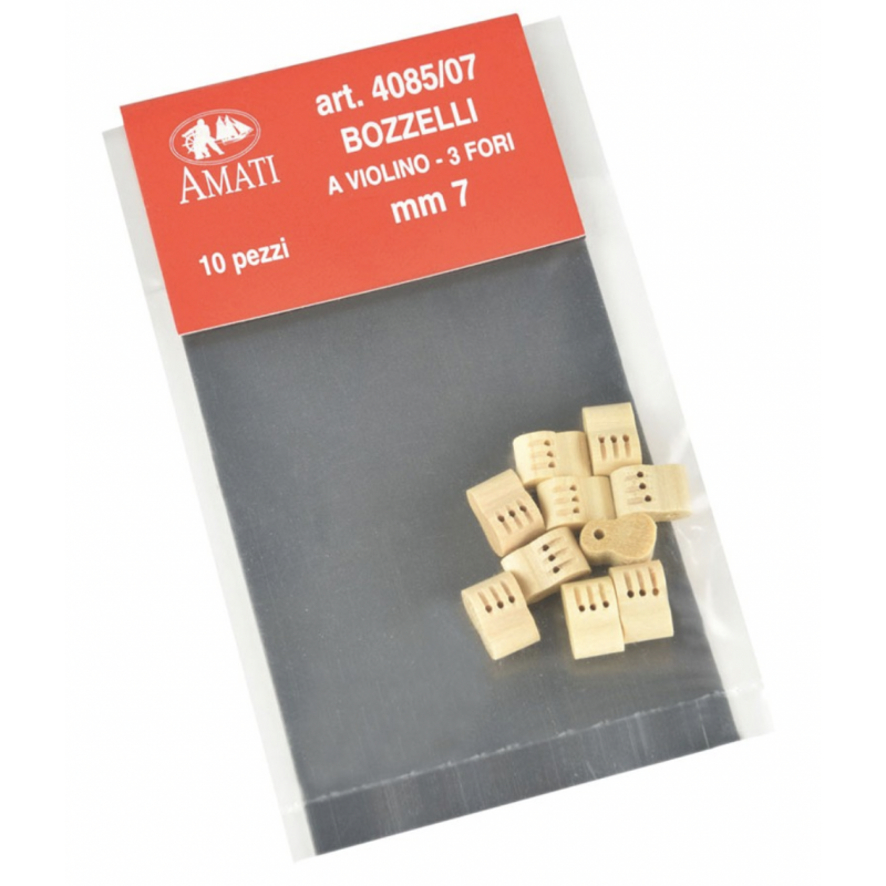 Cuadernal de violín 3 orificios 7 mm. (5 pzas.)