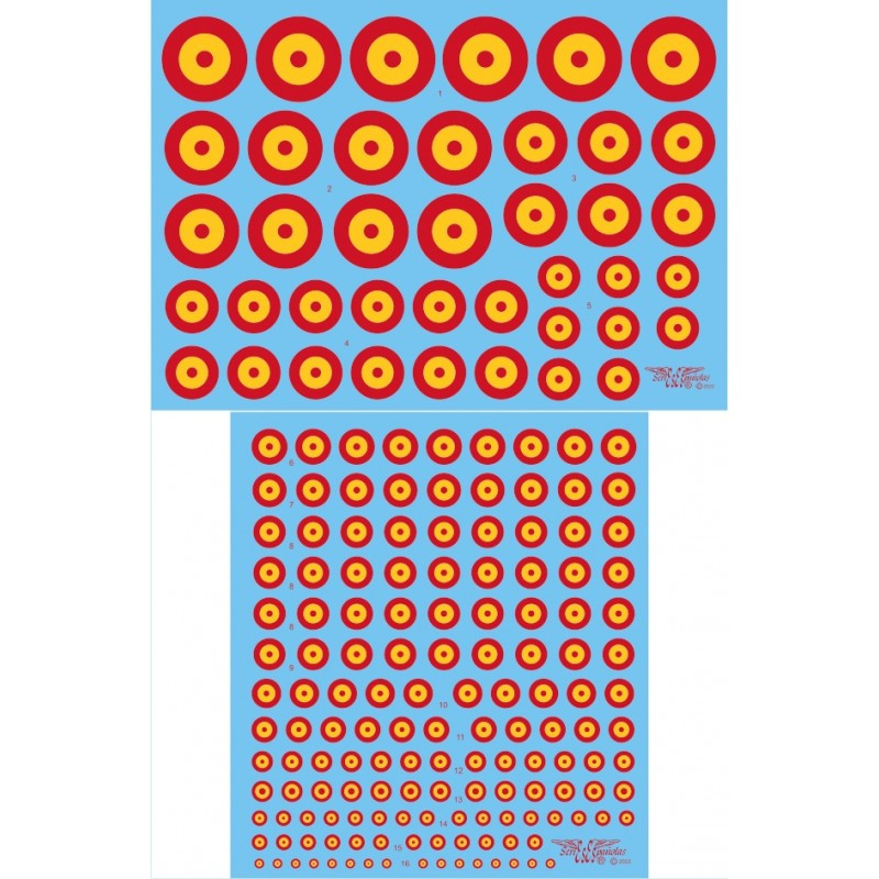 ESCARAPELAS ESPAÑOLAS TODAS ESCALAS