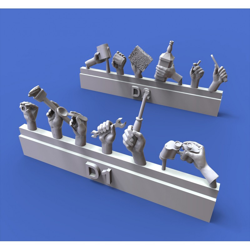 Assorted hands set No.1 1/35