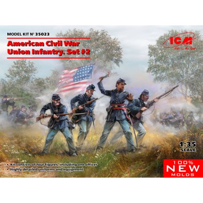 American Civil War Union Infantry (100% new molds) 1/35