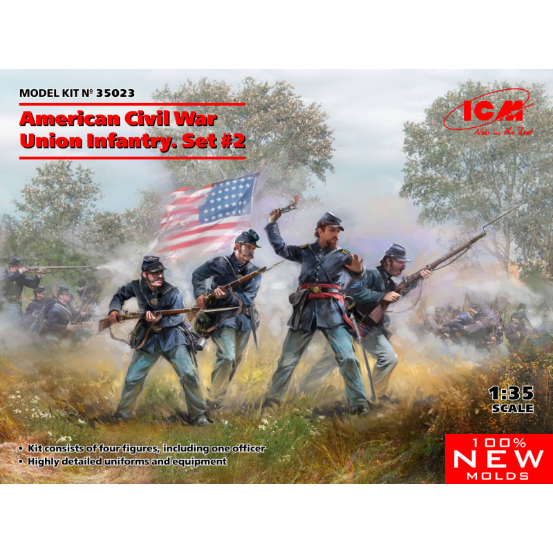 Union Infantry American Civil War . Set 2 (100% new molds)