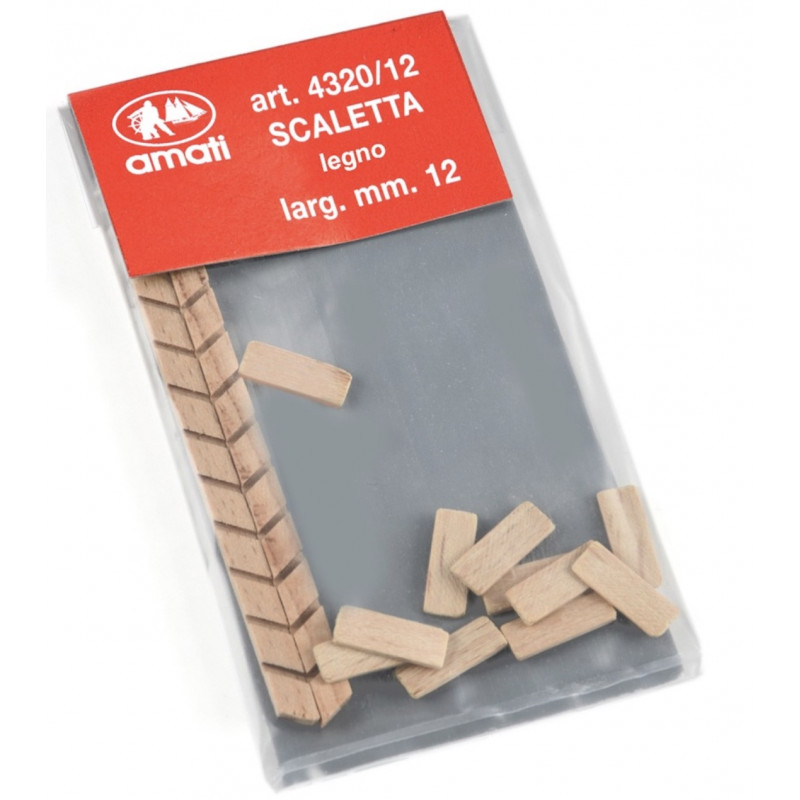 Escalerillas de madera ancho 7 mm