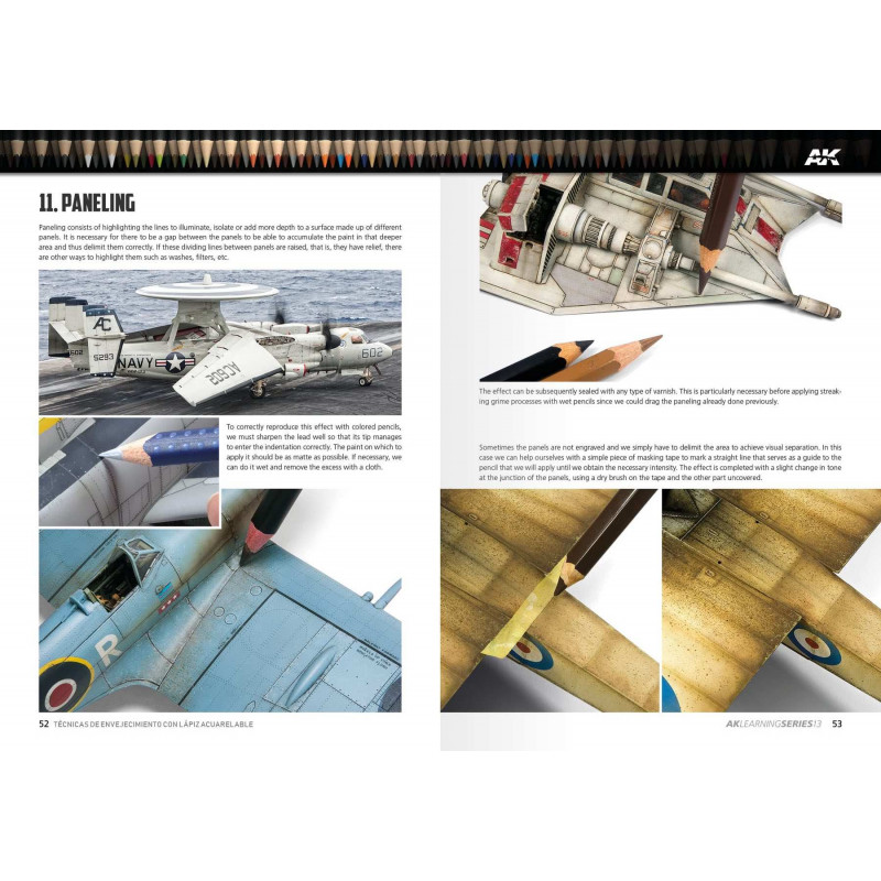 LEARNING 13: Técnicas envejecimiento con Lápiz acualerables