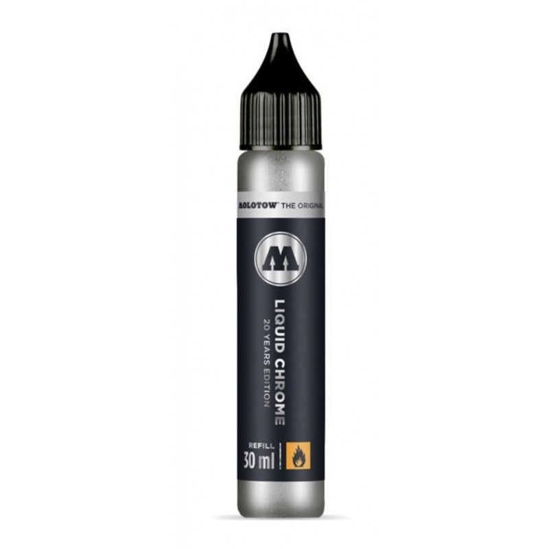 TINTA LIQUID CHROME MOLOTOW 30 ML (RECARGA)