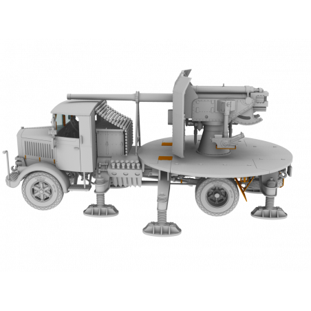 Italian Autocannone 3Ro with 90/53 90mm Anti-Aircraft Gun 1/72
