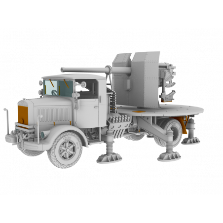 Italian Autocannone 3Ro with 90/53 90mm Anti-Aircraft Gun 1/72