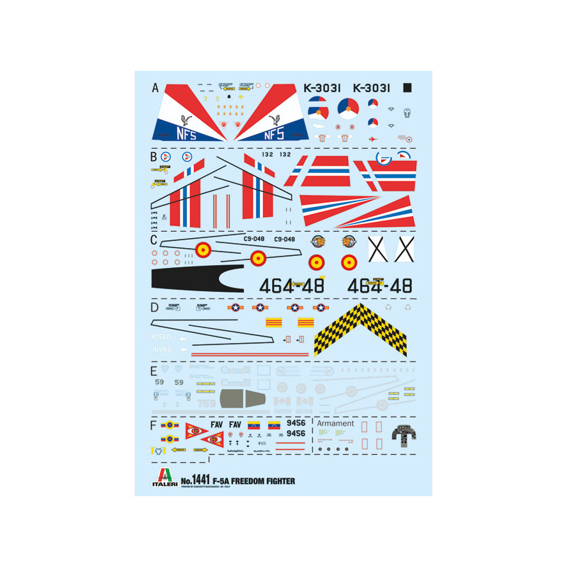 Lockheed T-33A Shooting Star, calcas españolas 1/72