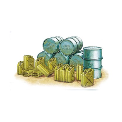 WWII Hungarian 20L Jerry Can  200L Fuel Drum 1/35