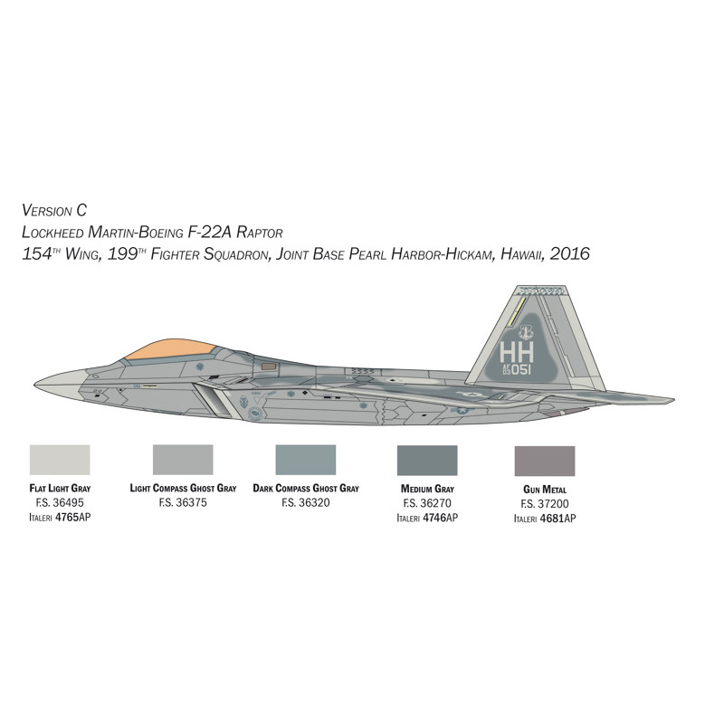 Lockheed-Martin F-22 Raptor  1/48