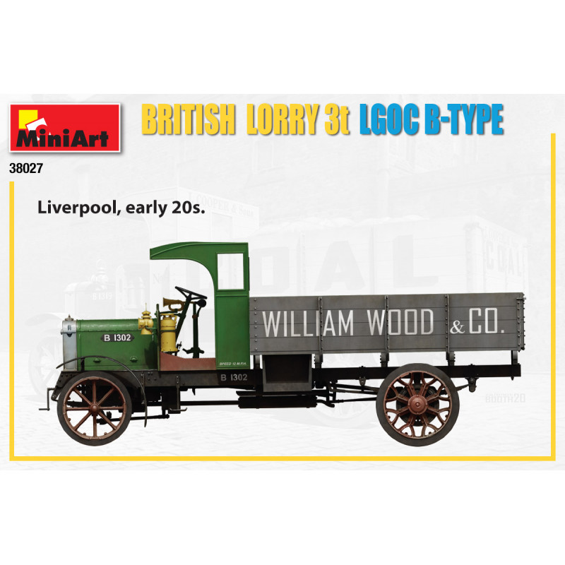 AUTO TRAVELERS 1930-40S BRITISH LORRY 3T LGOC B-TYPE 1/35