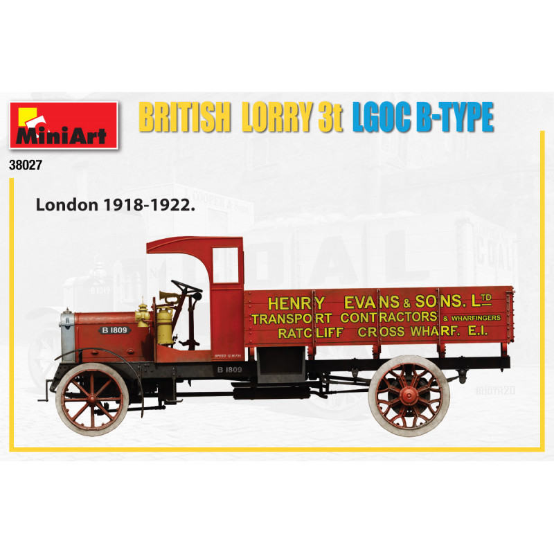 AUTO TRAVELERS 1930-40S BRITISH LORRY 3T LGOC B-TYPE 1/35