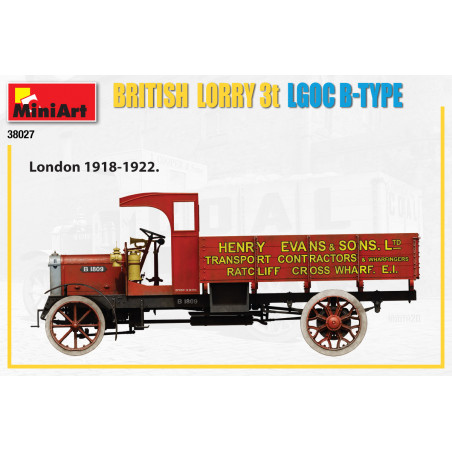 AUTO TRAVELERS 1930-40S BRITISH LORRY 3T LGOC B-TYPE 1/35