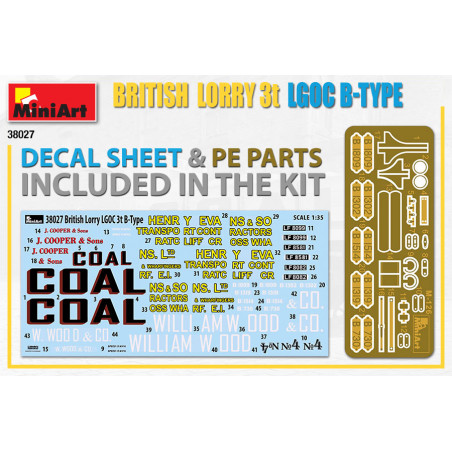 AUTO TRAVELERS 1930-40S BRITISH LORRY 3T LGOC B-TYPE 1/35