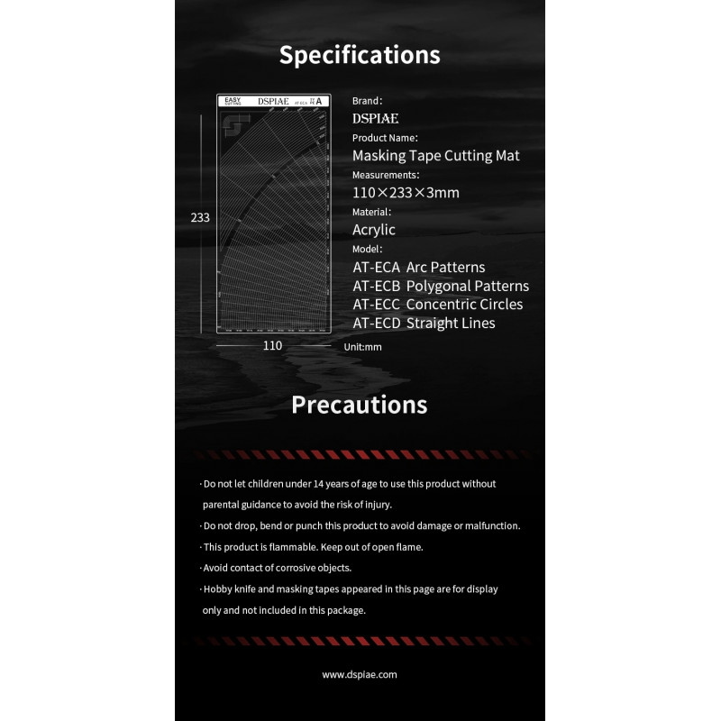 Masking tape easy cutting mat A