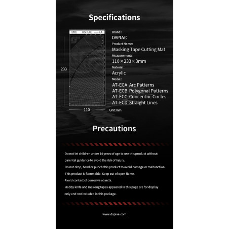 Masking tape easy cutting mat C