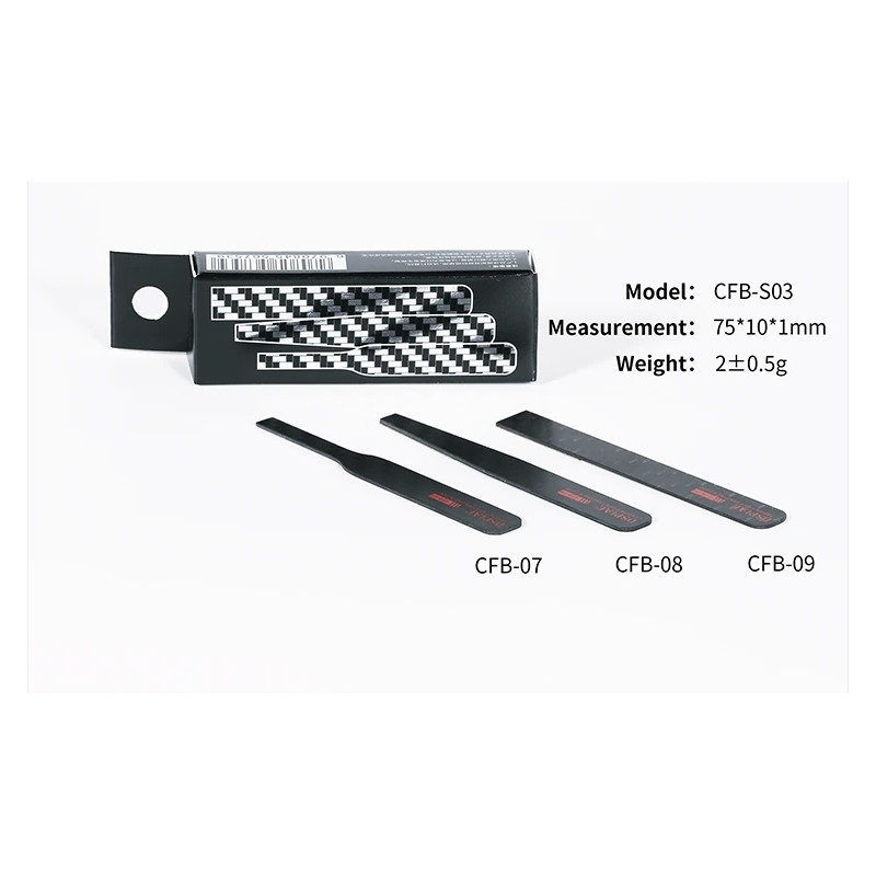 Irregular Carbon Fiber Sanding Stick set 3