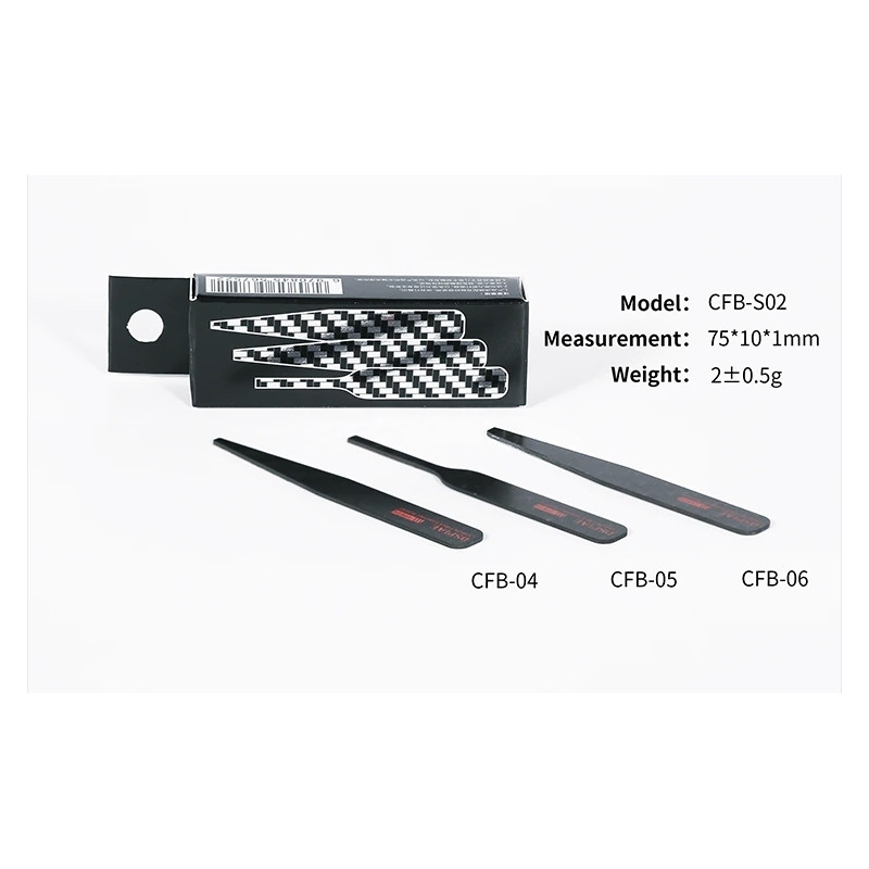 Irregular Carbon Fiber Sanding Stick set 2