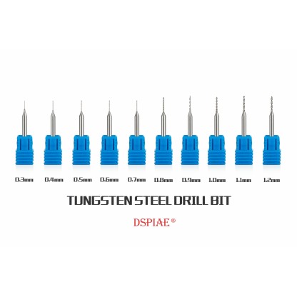 Drill bits 0.3 mm – 3.0 mm (shank diameter 3.2 mm)