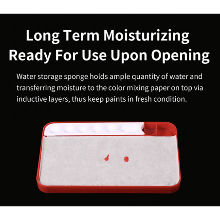 MOISTURE - RETAINING PALETTE FOR PAINTS