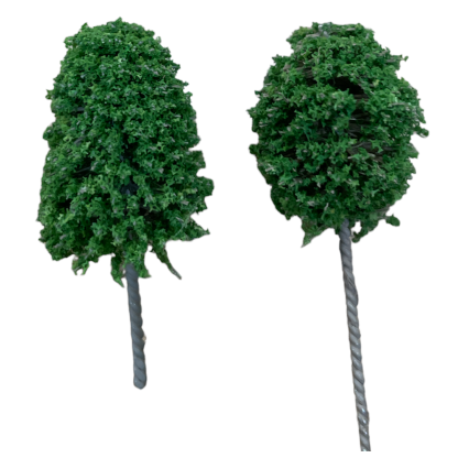 Árbol ovalado y caduca 25 mm. de altura, 25 unidades