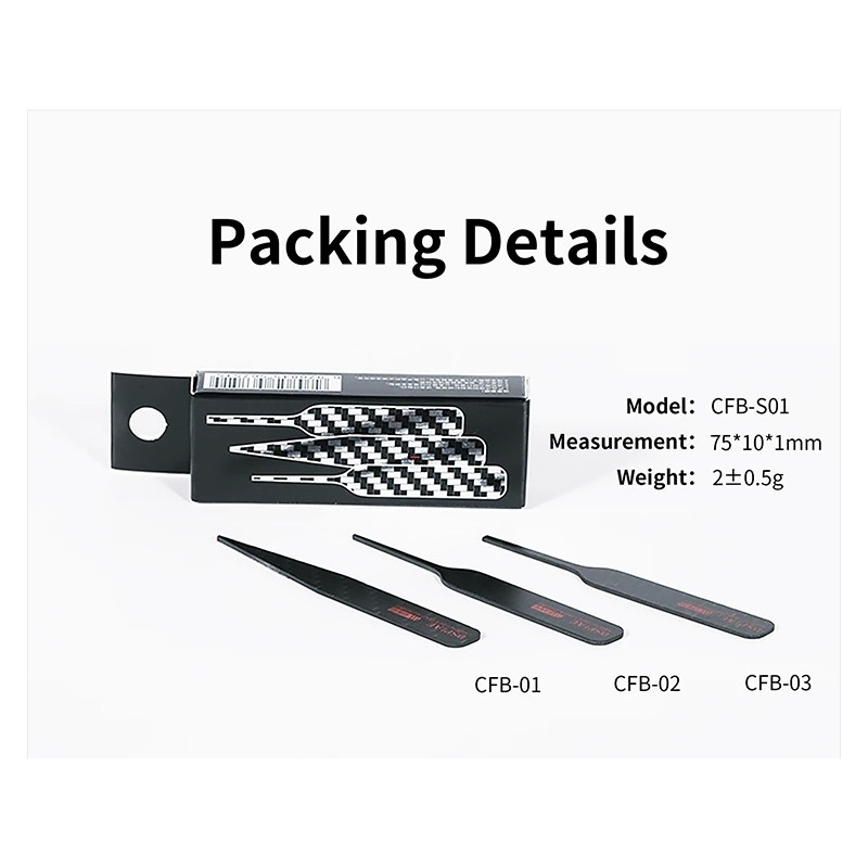 Irregular Carbon Fiber Sanding Stick set 1