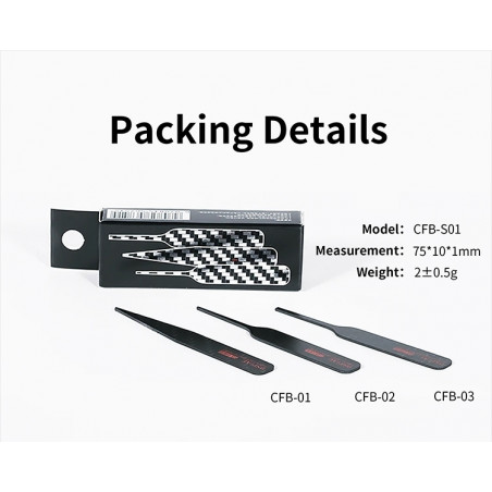 Irregular Carbon Fiber Sanding Stick set 1