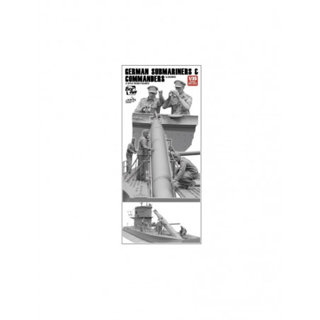 German Submariners & Commanders loading (SET 5 resin figures) 1/35