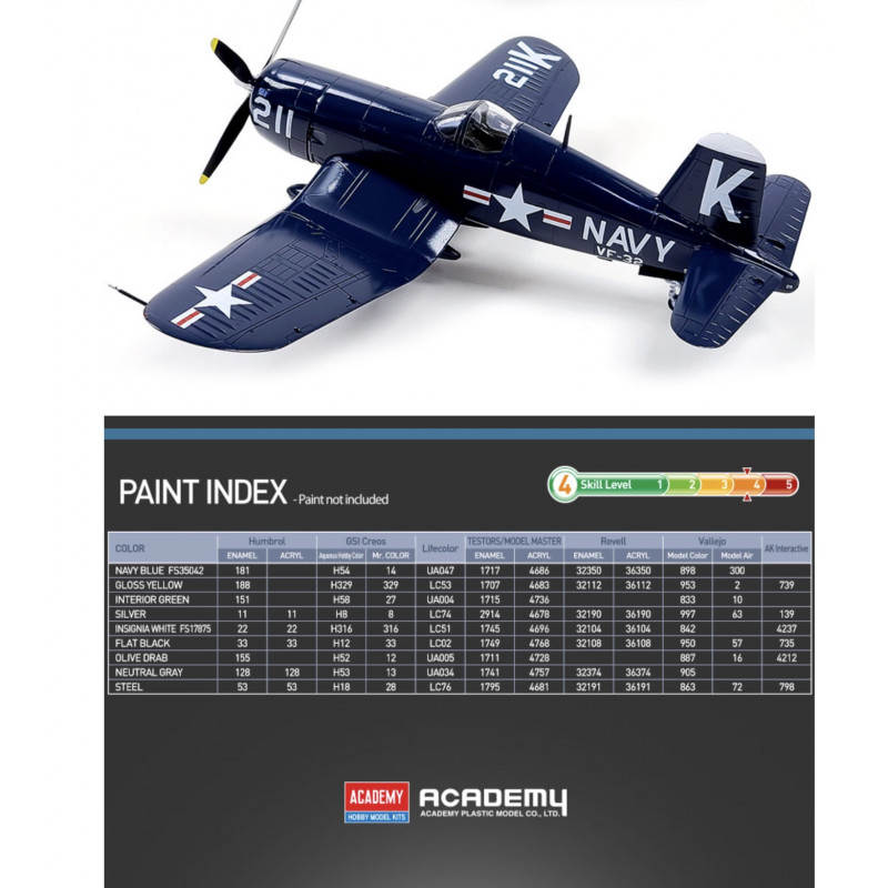 USN F4U-4 "Battle of Jangjin Reservoir"  1/48