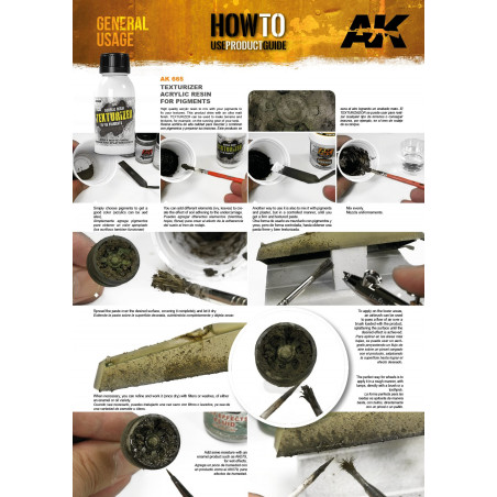 Acrilic resin texturizer to fix pigments