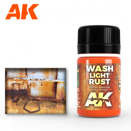 ENAMEL WASH: LIGHT RUST FOR GREEN VEHICLES 35ML.