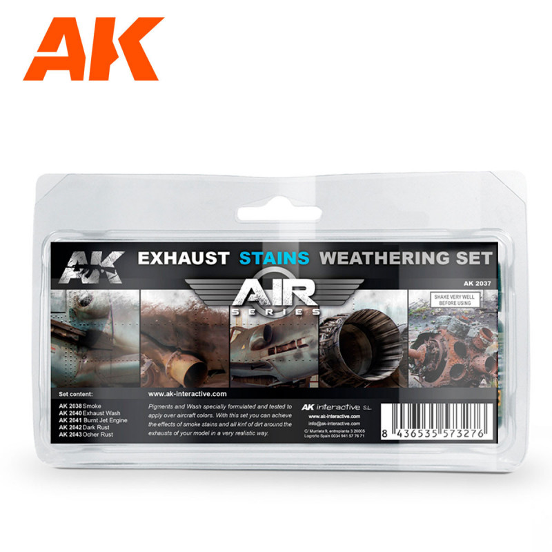EXHAUST STAINS WEATHERING SET (AIR SERIES)