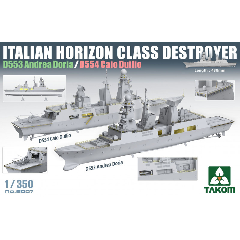 Italian Horizon Class Destroyer D553 Andrea Doria / D554 Caio Duilio