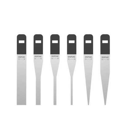 DSPIAE Stainless Steel ES-R ES-S Etching Sheet Sanding Bored Tabletop Set Hand Tool Gray