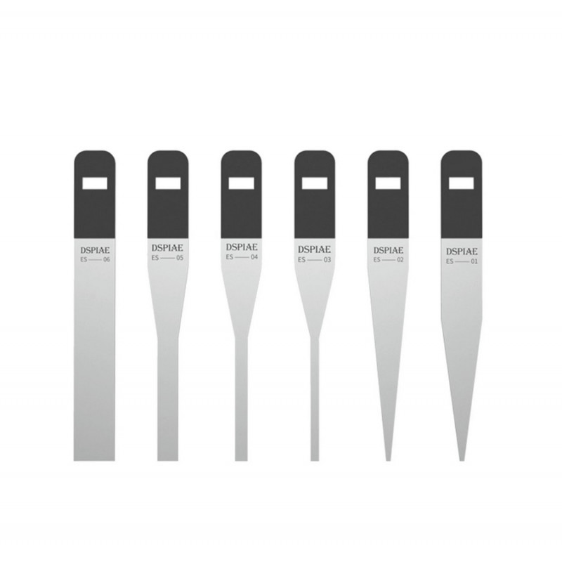 DSPIAE Stainless Steel ES-R ES-S Etching Sheet Sanding Bored Tabletop Set Hand Tool Gray