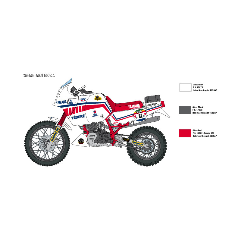 YAMAHA Ténéré 660cc Paris Dakar 1986 1/9
