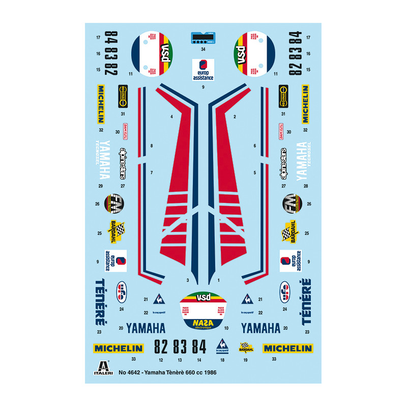 YAMAHA Ténéré 660cc Paris Dakar 1986 1/9