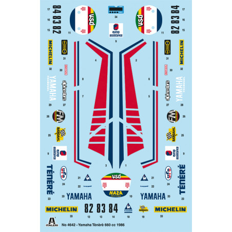 YAMAHA Ténéré 660cc Paris Dakar 1986 1/9