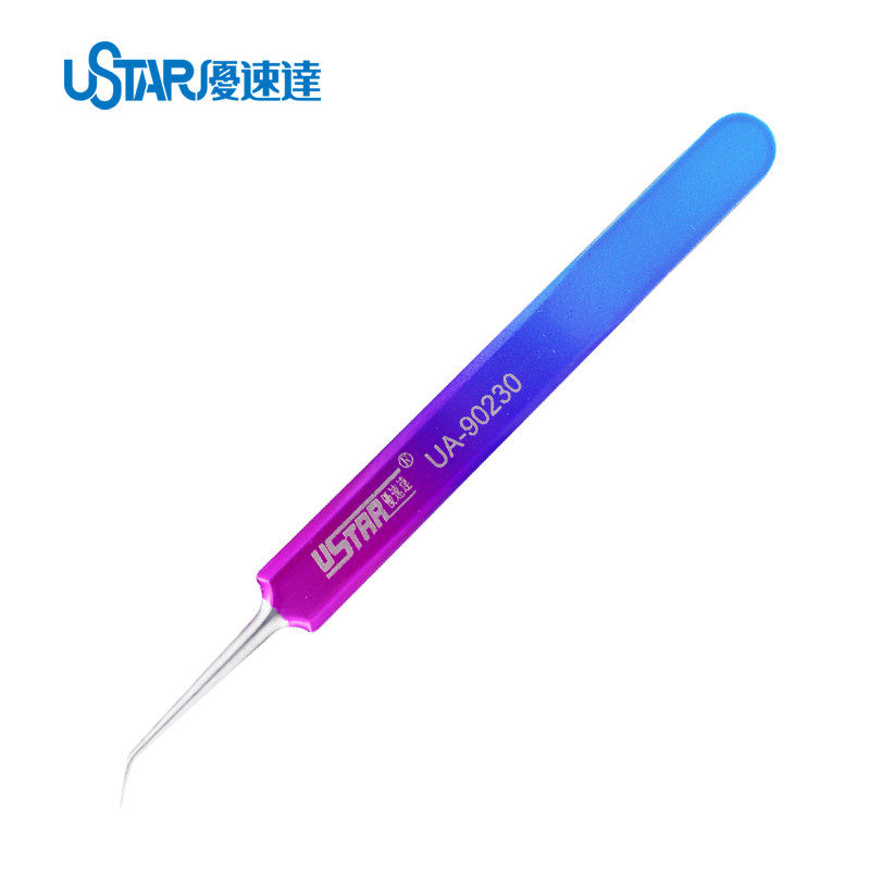U-STAR UA-90230 Colorful Tweezers Curved