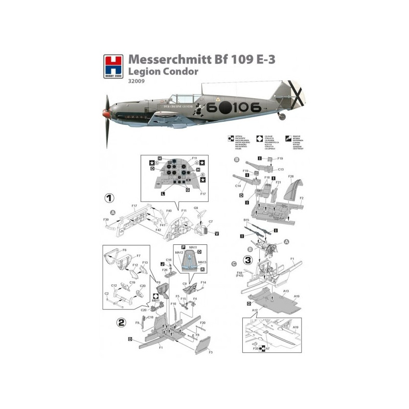 Messerschmitt Bf-109 E-3 Legion Condor 1/72