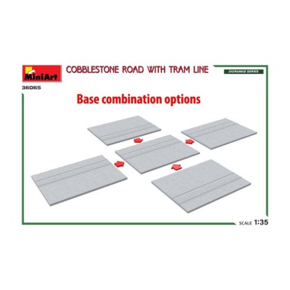 Base with Tram Line and street accessories etc 1/35 2