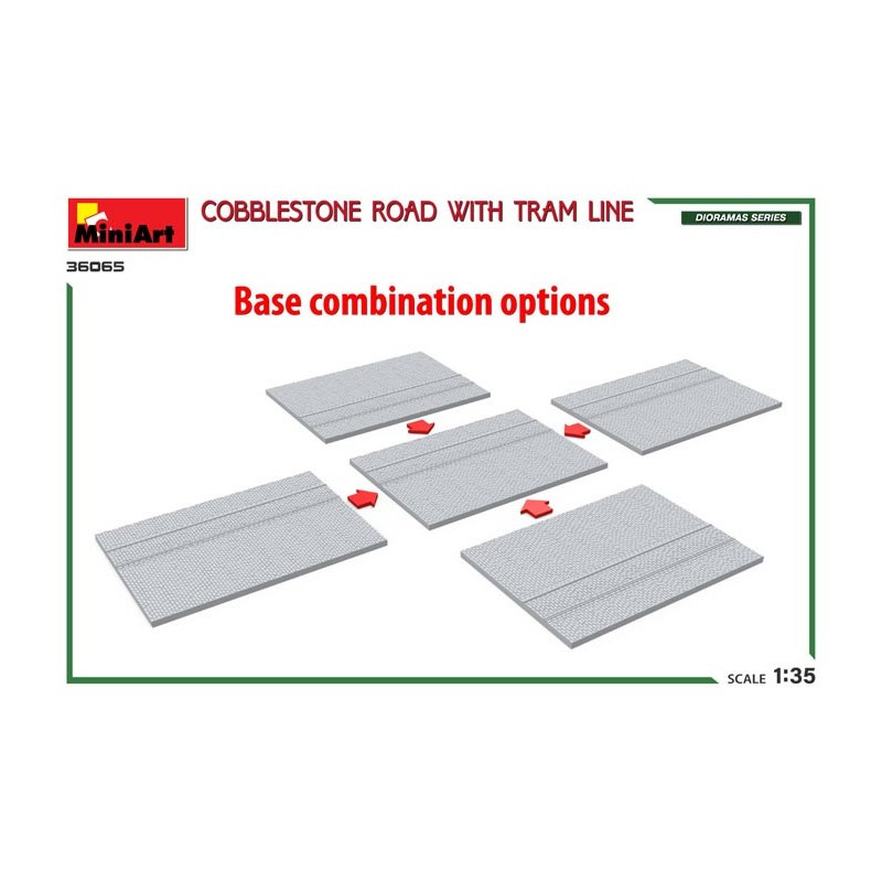 Base with Tram Line and street accessories etc 1/35