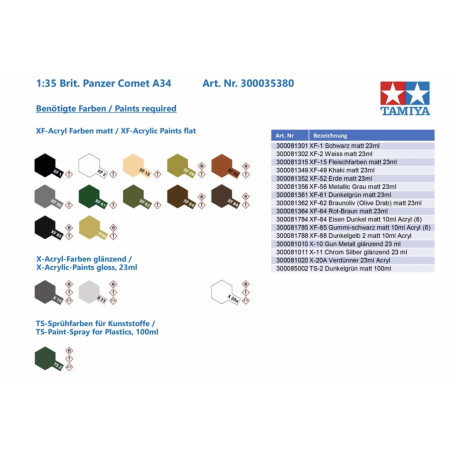 Brit. Tank Comet A34 1/35