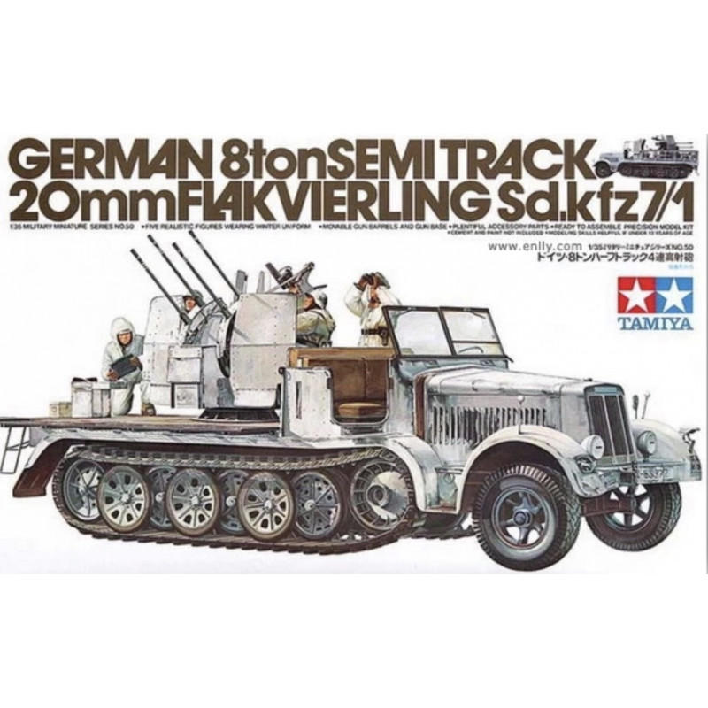 Ger. Halftr. w/4-Bar.AA Gun