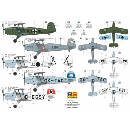 Bucker Bu-133C, incluye 2 kits 'Foreign services' 1/72 2