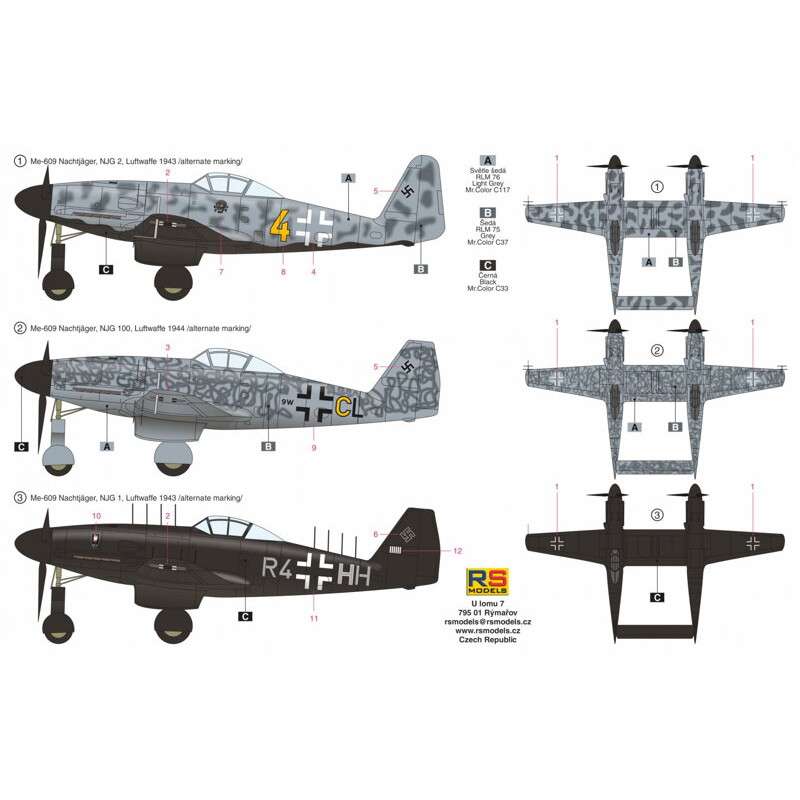 Me-609 Nachtjäger 1/72