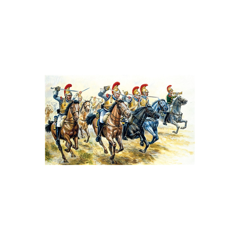 Napoleonic Russian Dragoons. 12 mounted 1/72